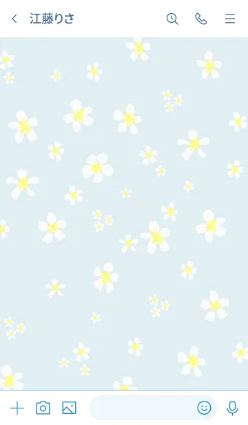 [LINE着せ替え] 白い小花が舞う13の画像3