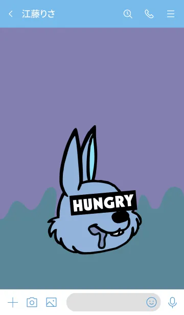 [LINE着せ替え] ハングリー ラビット 041の画像3