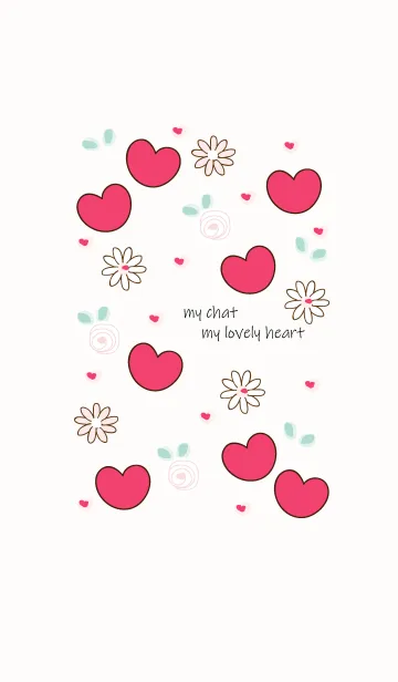[LINE着せ替え] My chat my lovely heart 24の画像1
