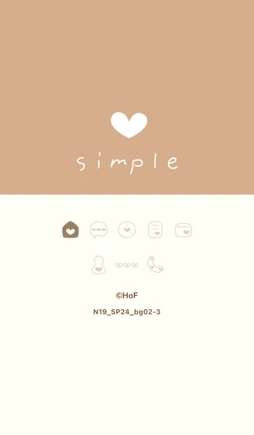 [LINE着せ替え] N19.24_ベージュ2-3の画像1