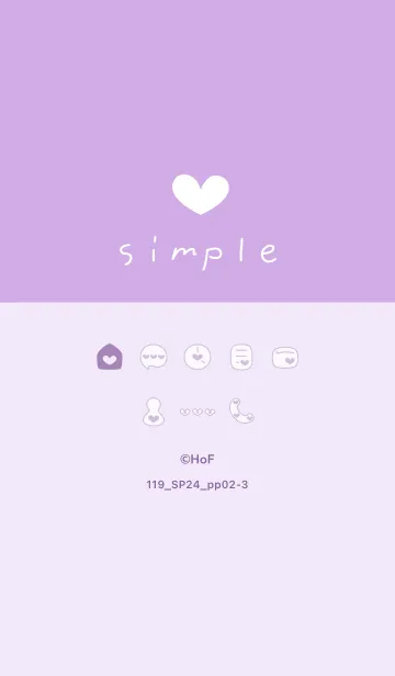 [LINE着せ替え] 119.24_パープル2-3の画像1