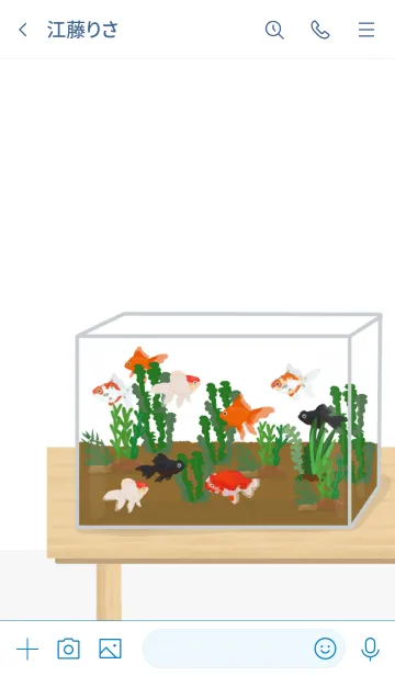 [LINE着せ替え] 人気の金魚専門店Open【goldfish Shop】の画像3