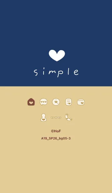 [LINE着せ替え] A19.26_ベージュ5-3の画像1