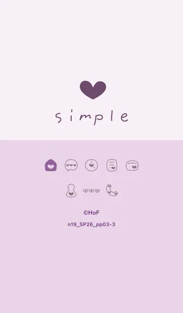 [LINE着せ替え] n19.26_パープル3-3の画像1