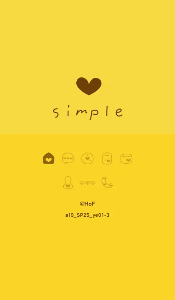 [LINE着せ替え] a19.25_イエロー1-3の画像1