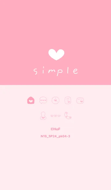 [LINE着せ替え] N19.24_ピンク4-3の画像1