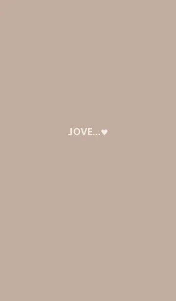 [LINE着せ替え] Love...(beige)の画像1
