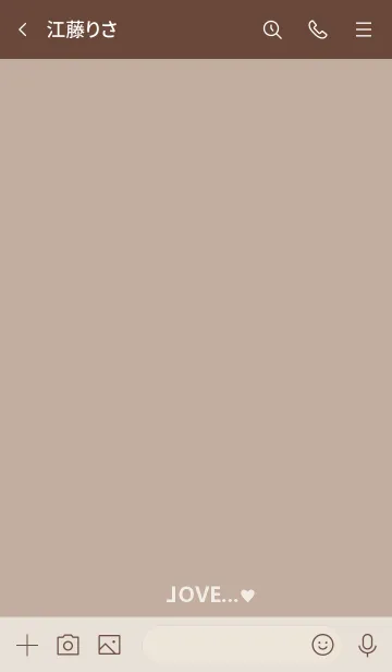 [LINE着せ替え] Love...(beige)の画像3