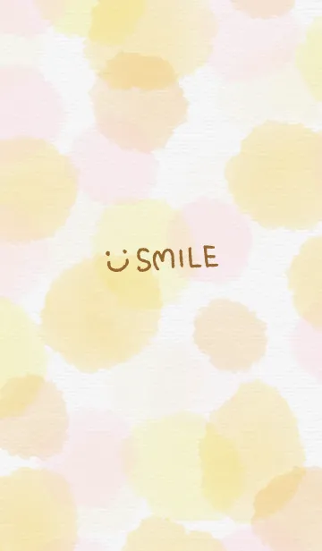 [LINE着せ替え] 水彩水玉 スマイル29の画像1