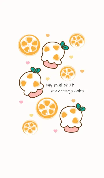 [LINE着せ替え] Cute orange cakeの画像1