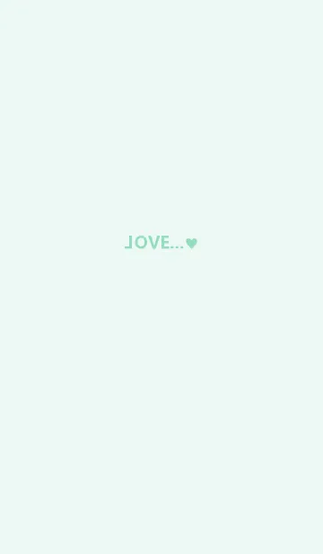 [LINE着せ替え] Love...(mintgreen)の画像1