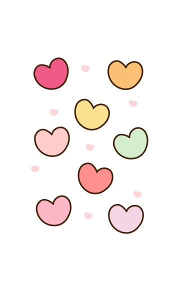 [LINE着せ替え] Heart Heart Heart 4 :)の画像1