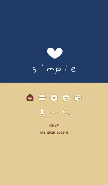 [LINE着せ替え] A19.26_ベージュ5-6の画像1