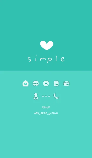 [LINE着せ替え] A19.26_グリーン8-6の画像1