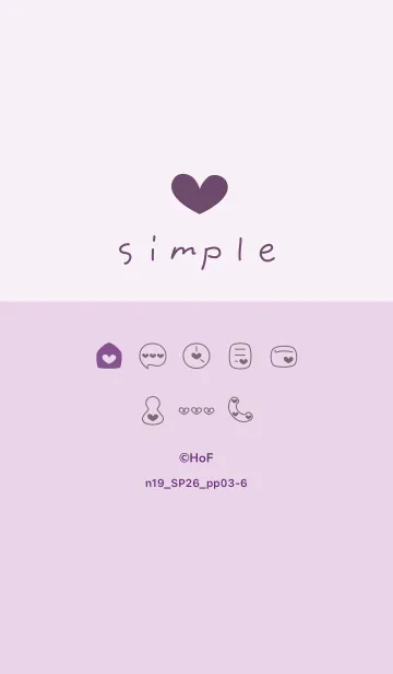 [LINE着せ替え] n19.26_パープル3-6の画像1