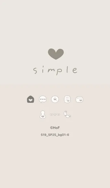 [LINE着せ替え] 519.25_ベージュ1-6の画像1