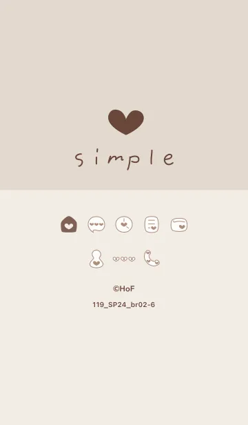 [LINE着せ替え] 119.24_ブラウン2-6の画像1