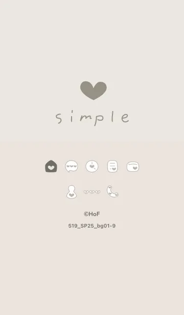 [LINE着せ替え] 519.25_ベージュ1-9の画像1