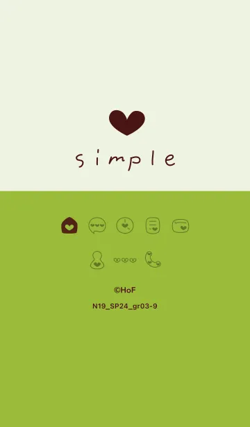 [LINE着せ替え] N19.24_グリーン3-9の画像1