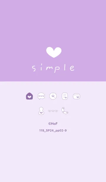 [LINE着せ替え] 119.24_パープル2-9の画像1