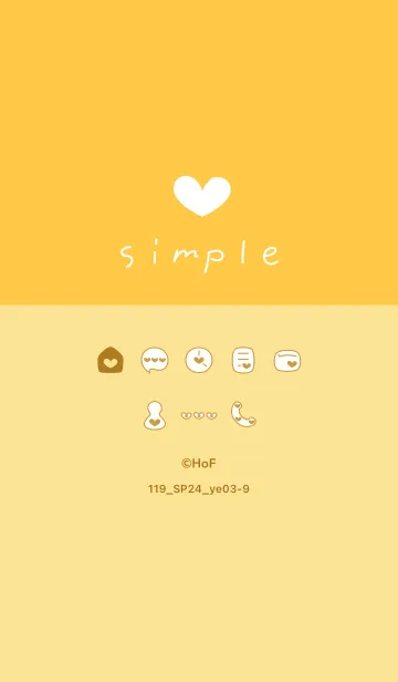 [LINE着せ替え] 119.24_イエロー3-9の画像1