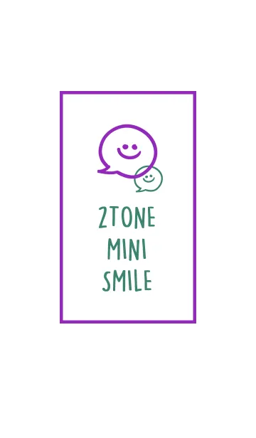 [LINE着せ替え] 2トーン ミニ スマイル 2 41の画像1