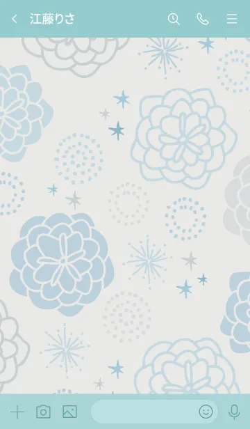 [LINE着せ替え] 花々 舞う25の画像3