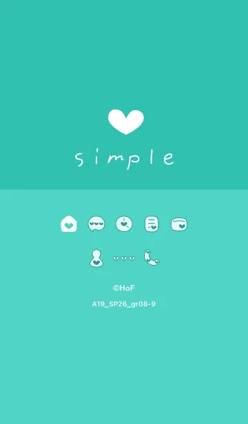 [LINE着せ替え] A19.26_グリーン8-9の画像1