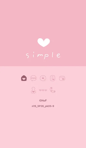 [LINE着せ替え] n19.26_ピンク5-9の画像1