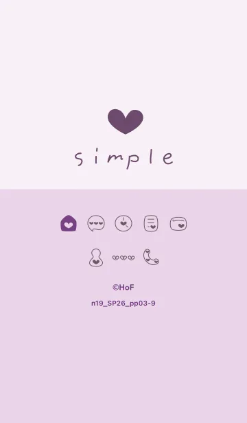 [LINE着せ替え] n19.26_パープル3-9の画像1