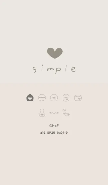 [LINE着せ替え] a19.25_ベージュ1-9の画像1