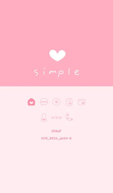 [LINE着せ替え] N19.24_ピンク4-9の画像1