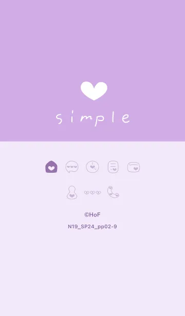 [LINE着せ替え] N19.24_パープル2-9の画像1