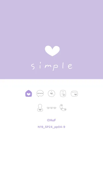 [LINE着せ替え] N19.24_パープル4-9の画像1