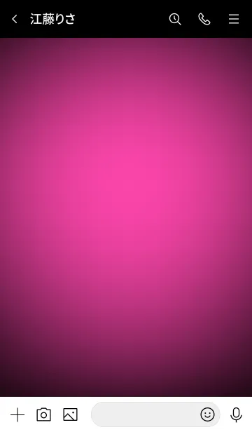 [LINE着せ替え] Fuchsia Pink In Black Vr.7 (JP)の画像3