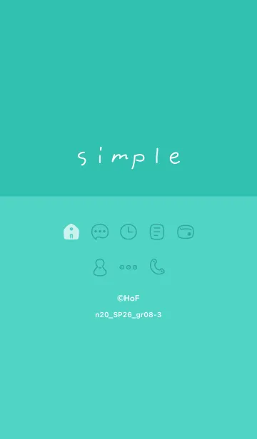 [LINE着せ替え] n20.26_グリーン8-3の画像1