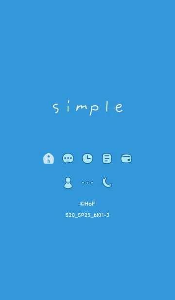 [LINE着せ替え] 520.25_ブルー1-3の画像1