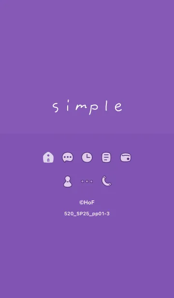 [LINE着せ替え] 520.25_パープル1-3の画像1