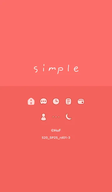 [LINE着せ替え] 520.25_レッド1-3の画像1