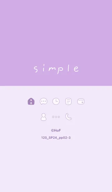 [LINE着せ替え] 120.24_パープル2-3の画像1