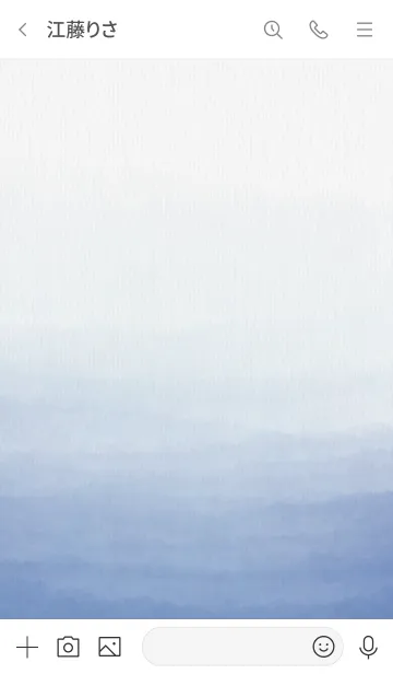 [LINE着せ替え] 水彩グラデーション青 スマイル12の画像3