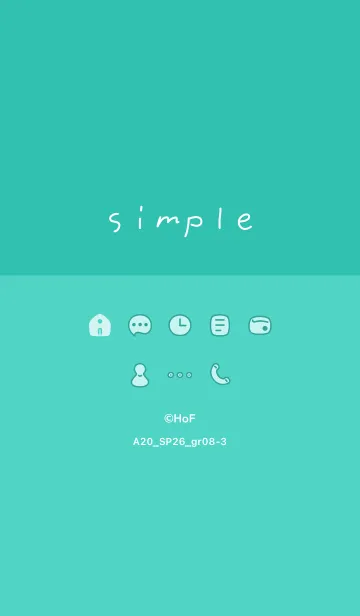[LINE着せ替え] A20.26_グリーン8-3の画像1