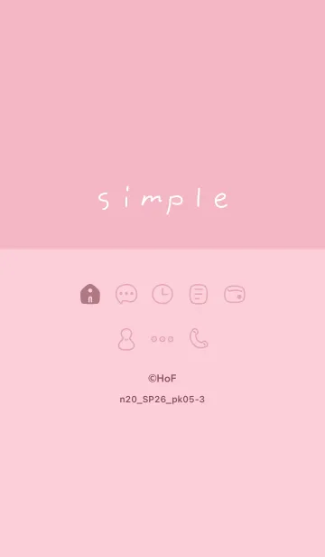 [LINE着せ替え] n20.26_ピンク5-3の画像1