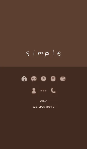 [LINE着せ替え] 520.25_ブラウン1-3の画像1
