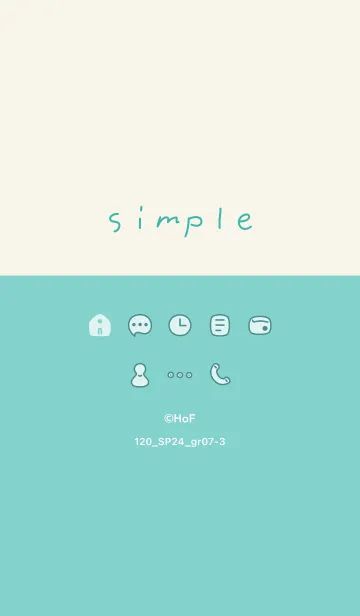 [LINE着せ替え] 120.24_グリーン7-3の画像1