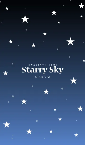 [LINE着せ替え] - Starry Sky Hyacinth Blue -の画像1