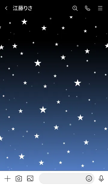 [LINE着せ替え] - Starry Sky Hyacinth Blue -の画像3