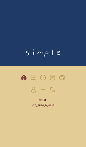 [LINE着せ替え] n20.26_ベージュ5-6の画像1