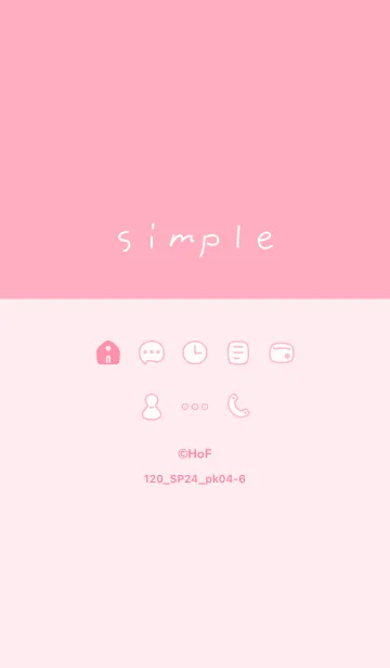 [LINE着せ替え] 120.24_ピンク4-6の画像1