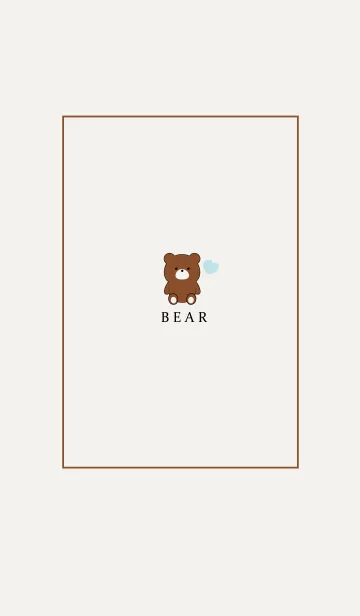 [LINE着せ替え] BEAR SIMPLE HEART 3の画像1